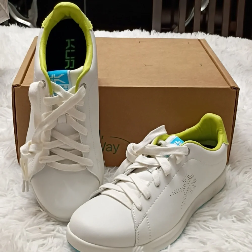 New KURU Classic Roam Women's Sneakers Leather White Size 9.5M Plantar Fascitis